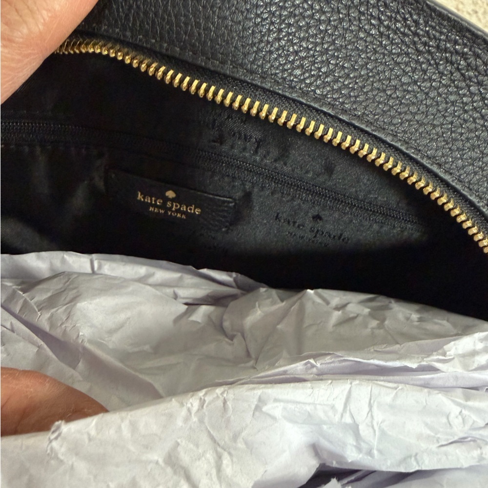 Kate Spade New York Kyla large satchel in black pebbled leather new with tag - Picture 2 of 9